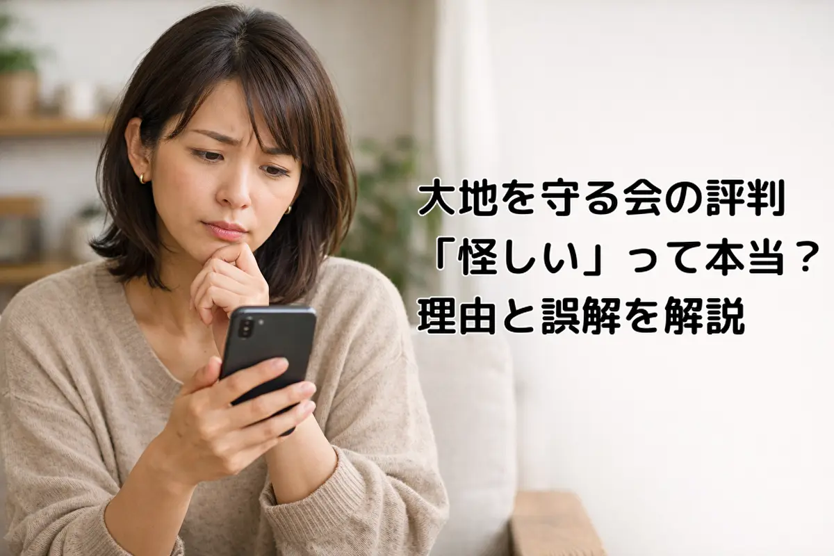 大地を守る会の評判や「怪しい」と言われる理由に悩む女性